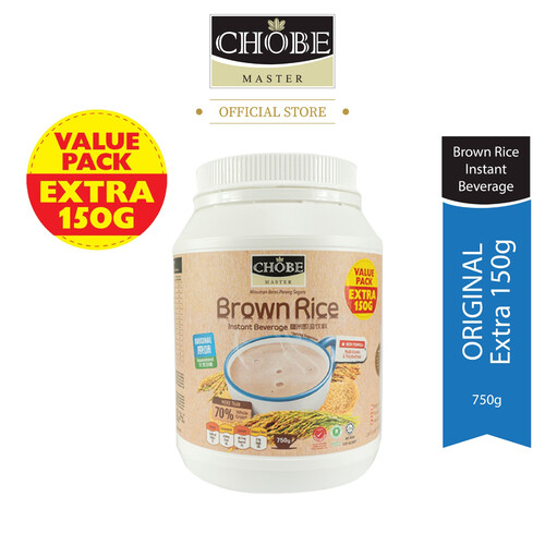 CHOBE MASTER Instant Brown Rice Drink - Original No Added Sugar (750g) with Extra 150g